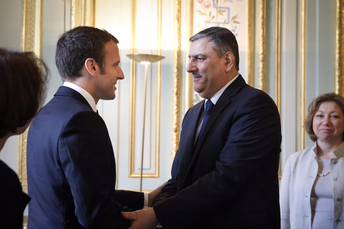 Macron rencontre le chef de l'opposition syrienne.