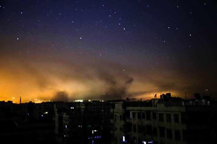 Le bombardement nocturne de la Ghouta orientale