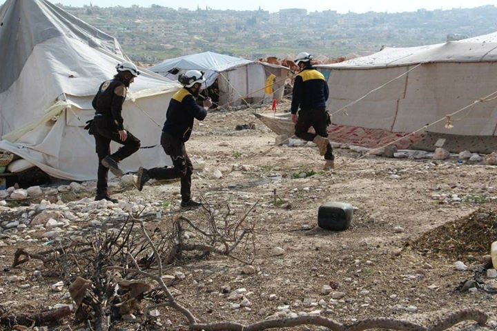 Les casques blancs, sauvent des vies à Hass à Idlib