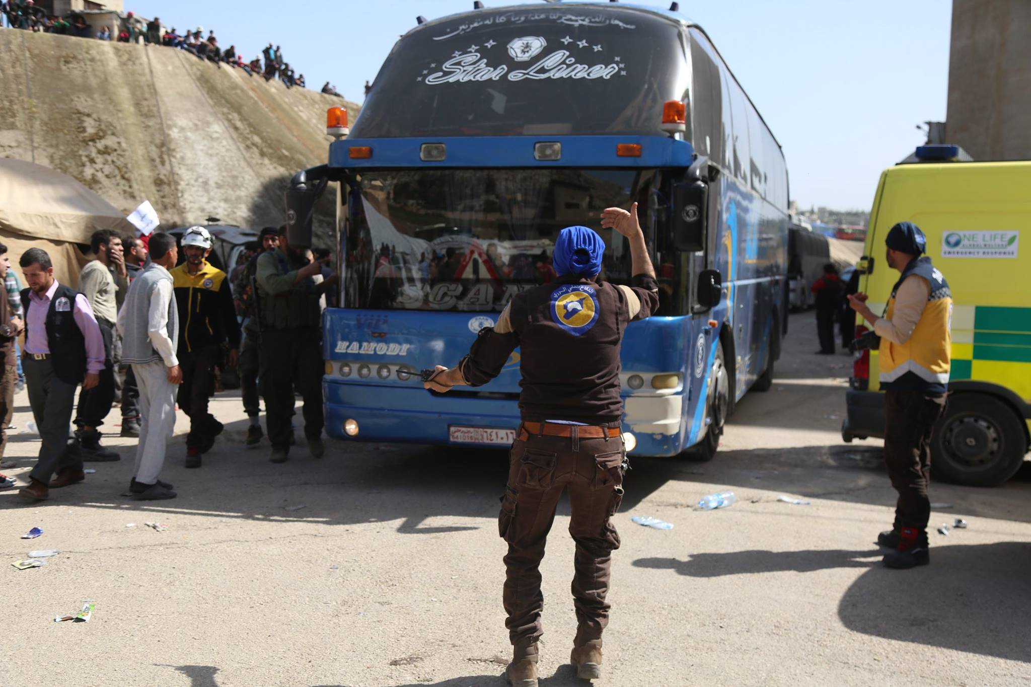 Bus de déportés de la Ghouta